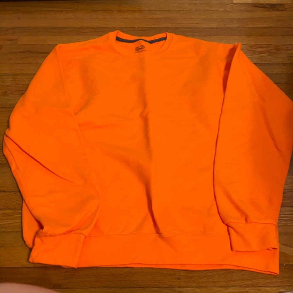 Orange sweatshirt size medium